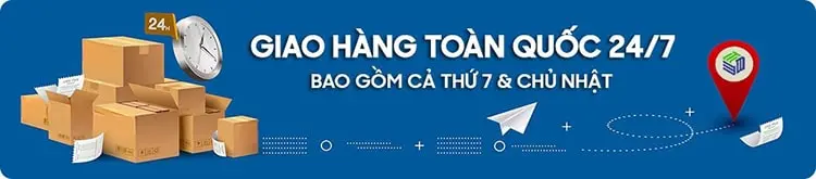 Giao sản phẩm toàn quốc tất cả các ngày trong tuần