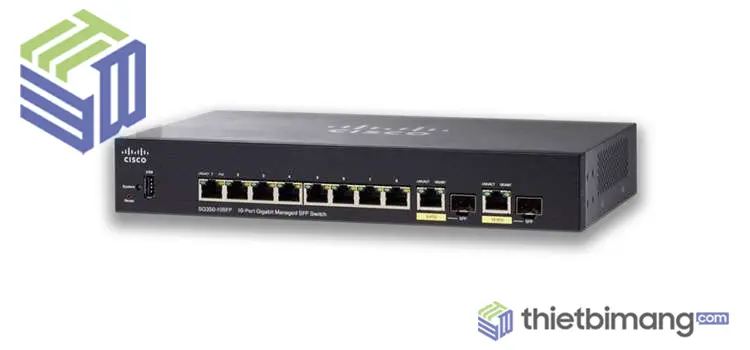 Bộ chuyển mạch Switch Cisco SG350-10SFP-K9-EU