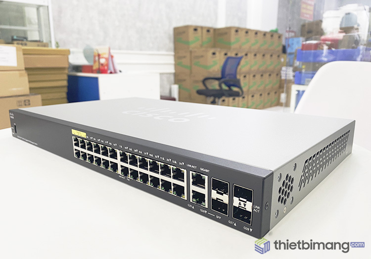 Switch Cisco SG350-28P-K9-EU chính hãng