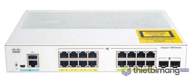 C1000-16T-E-2G-L 16x 10/100/1000 Ethernet ports, 2x 1G