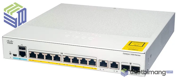 Cisco C1000-8T-E-2G-L 8x 10/100/1000 Ethernet ports, 2x 1G SFP