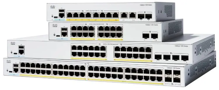 Cisco C1200-24T-4G-EU, Network ports 24 x 1G, 4 x 1G SFP
