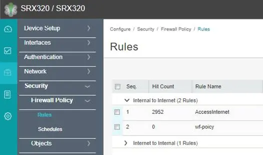 cấu hình Juniper Internal to Internet