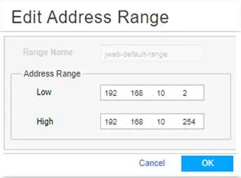 Chọn Zone là Internal và điền ip cho cổng là 192.168.10.1