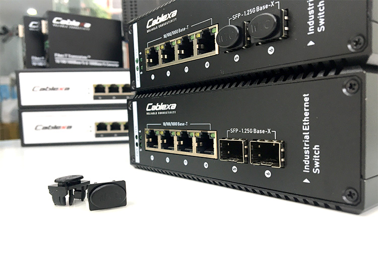 Switch công nghiệp POE 1Gb 4 cổng Ethernet, 2 cổng SFP IES7510-4PGE2GF-CA