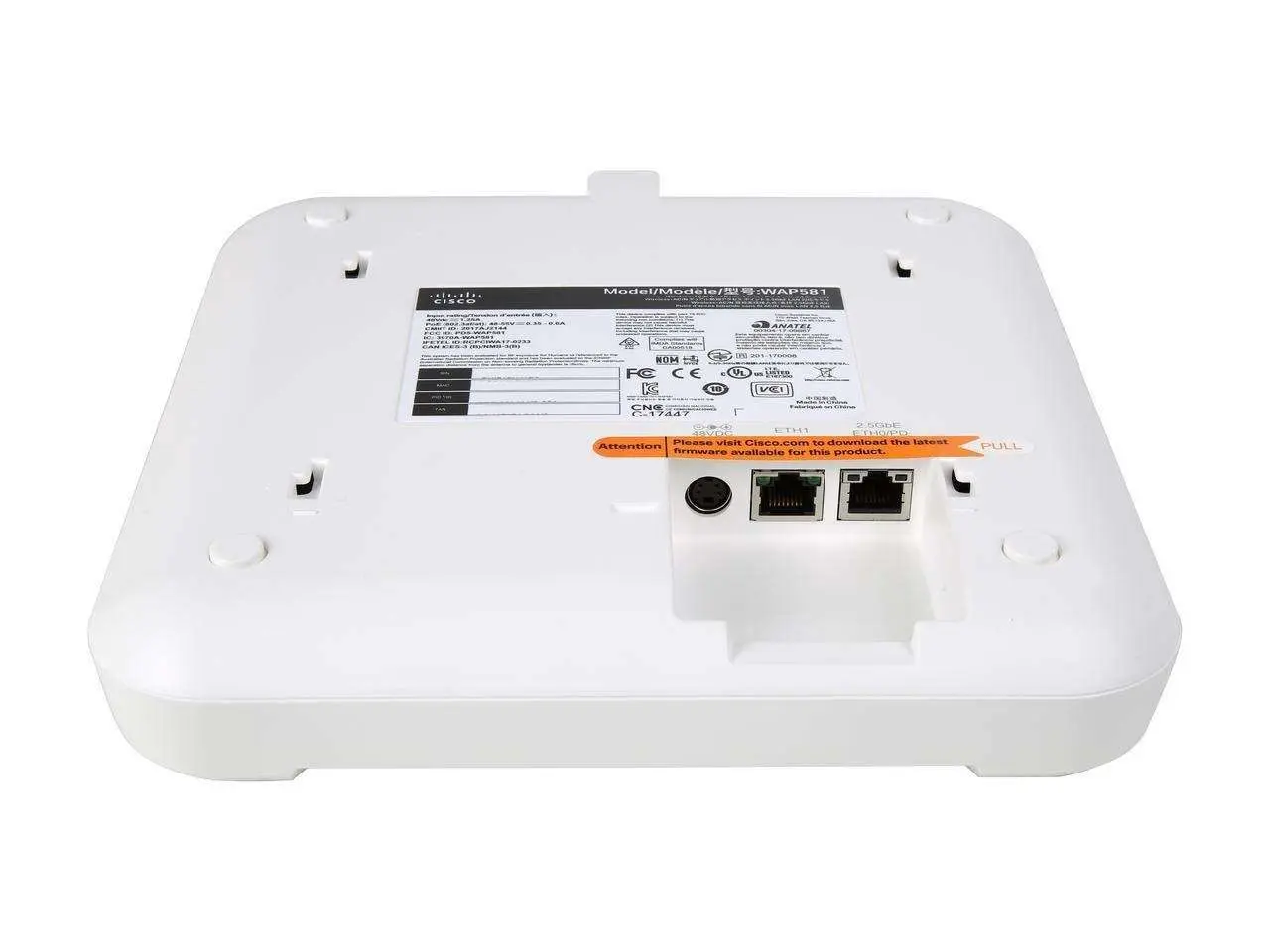 Mặt sau Cisco WAP581