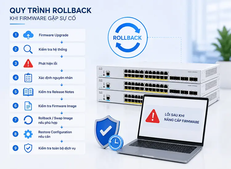 Quy trình Rollback khi Firmware gặp sự cố