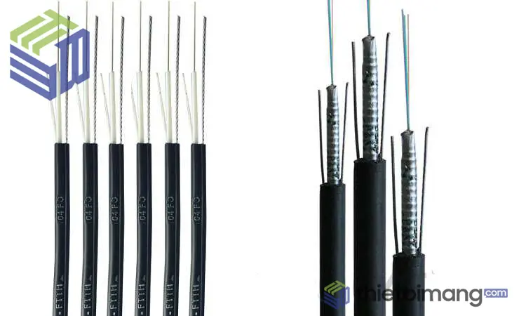 Dây cáp quang Multimode OM3 và cáp quang Single mode