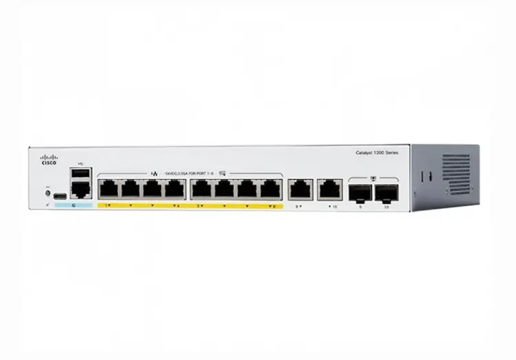 Cisco C1200-8P-E-2G Switch PoE+ cho hệ thống nhỏ