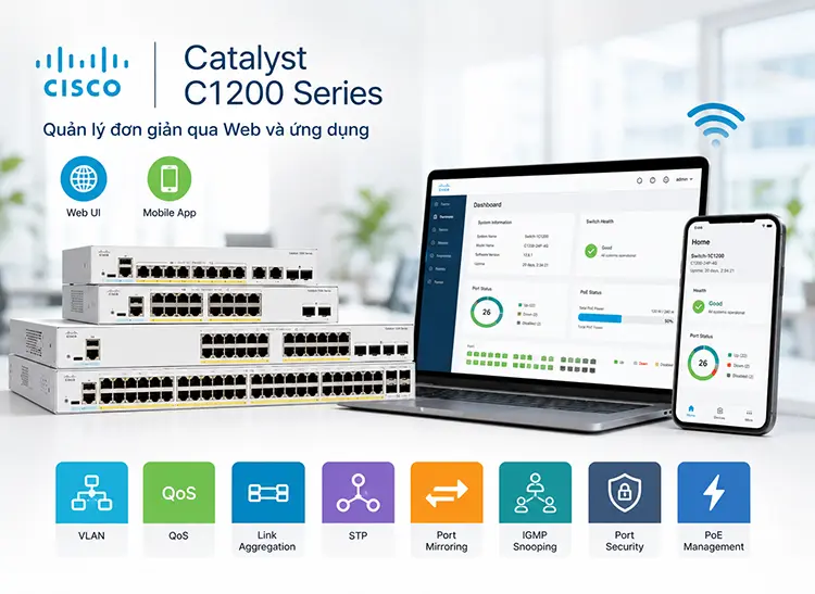 Switch Cisco Catalyst C1200 Series chính hãng