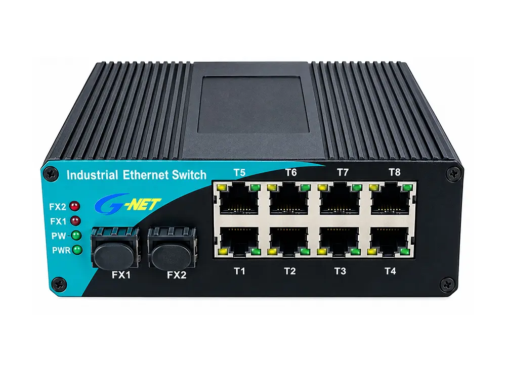 Switch công nghiệp 8 ports 10/100/1000M PoE 2 ports SFP, P/N:G-IES-2GX8GP-SFP