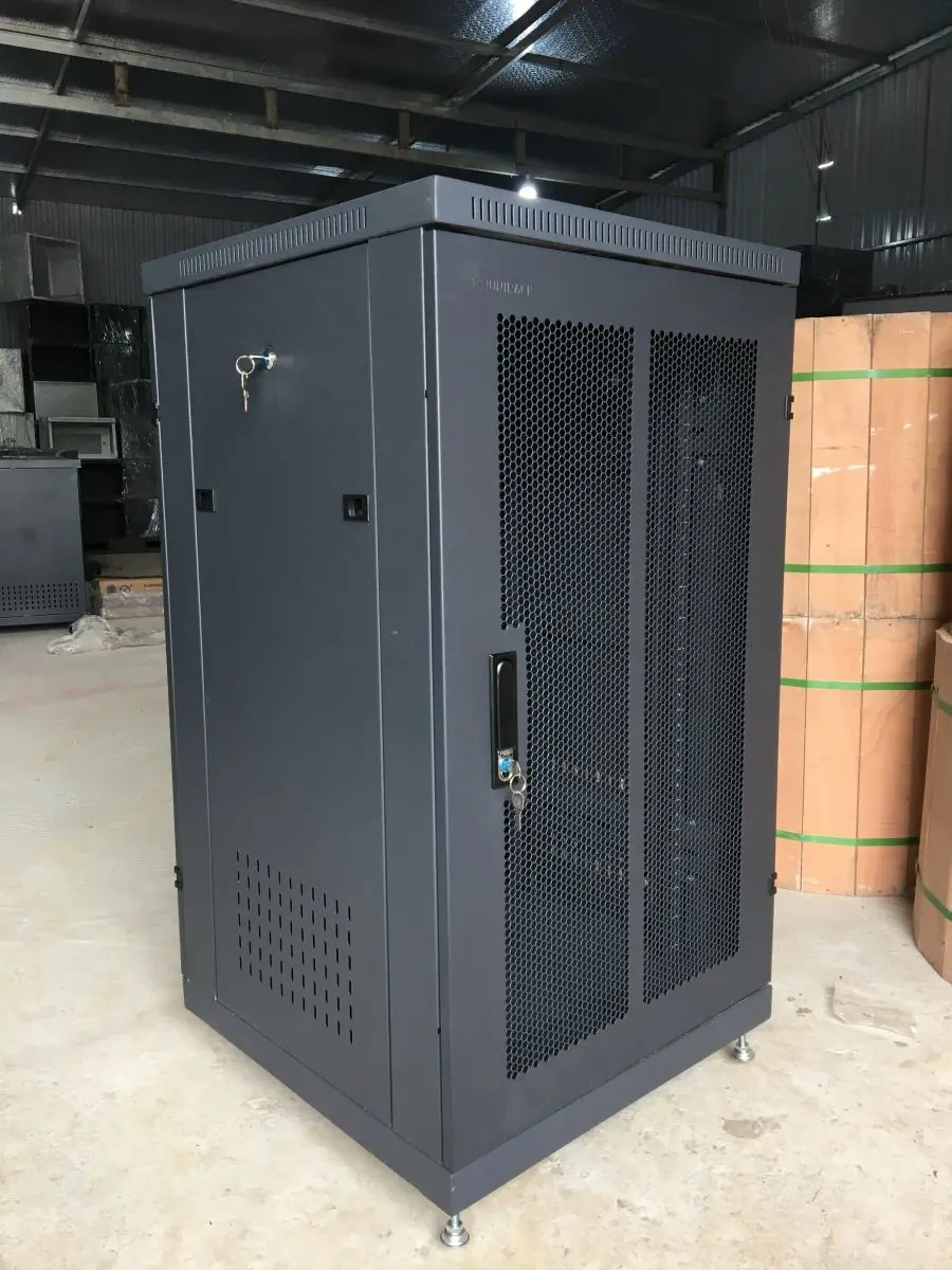 Tủ rack 20U D600 kích thước 1120 x 600 x 600(mm), tôn dày 1,5mm