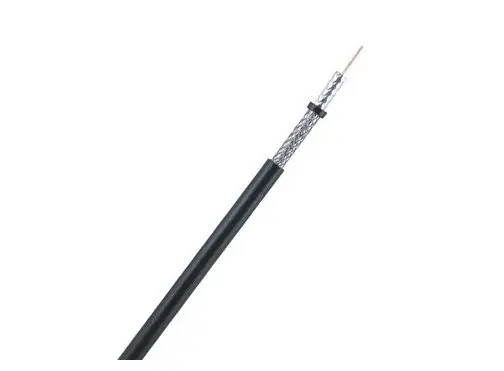Cáp đồng trục RG6 LS Korea vỏ PVC đen cuộn 300 m cho camera analog và truyền hình