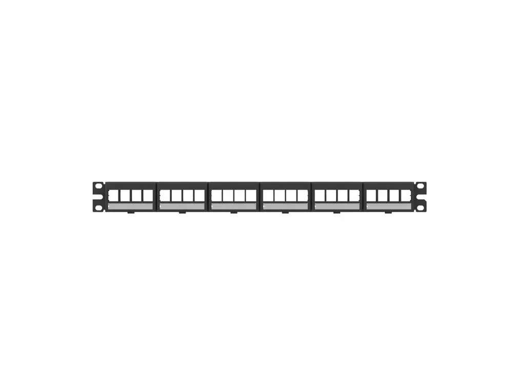 Patch panel 24 cổng Panduit NetKey NKFPL24 khung rỗng thép cán nguội