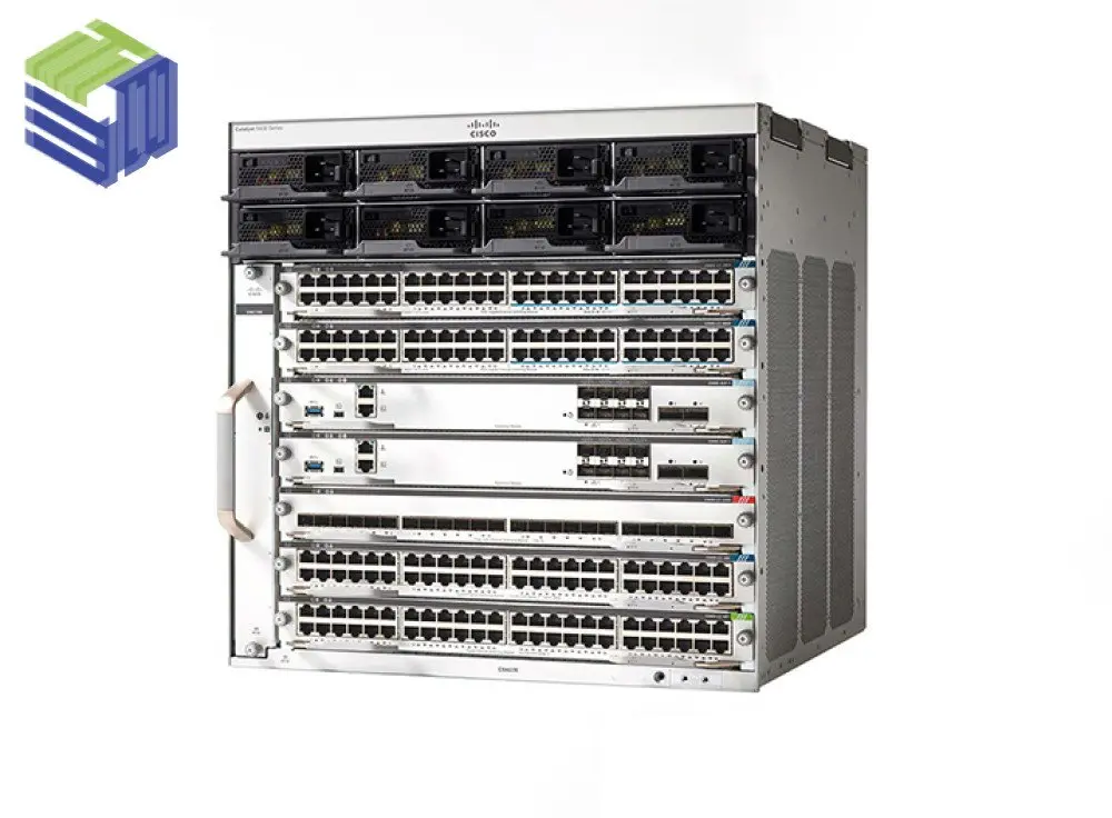 Switch khung Cisco Catalyst 9407R 7 khe với 5 khe cắm card đường truyền