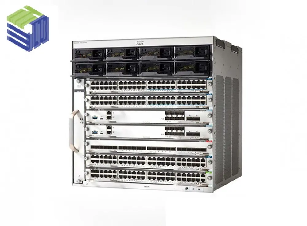 Switch khung Cisco Catalyst 9410R 10 khe với 8 khe cắm card đường truyền