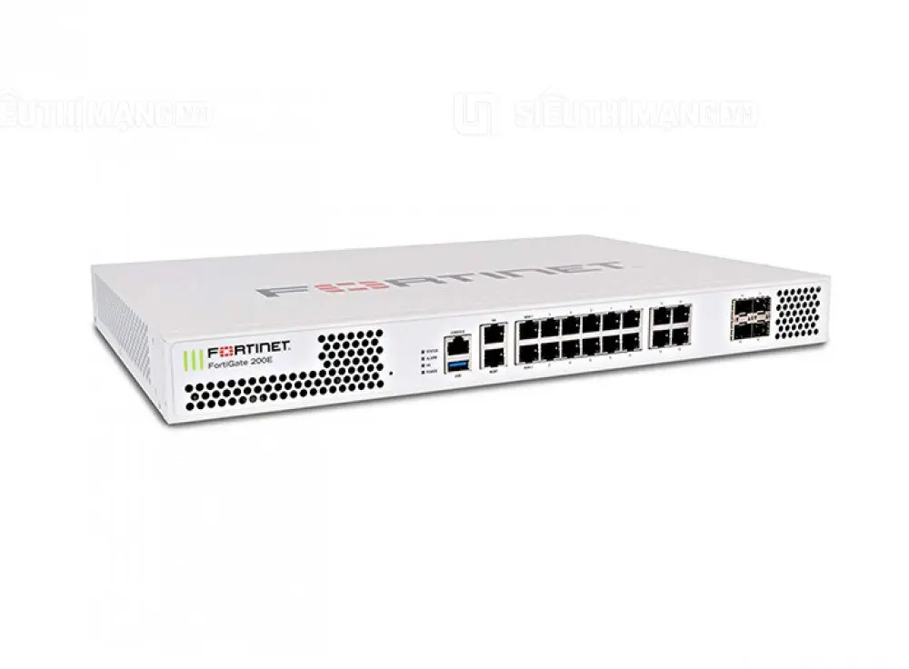 Tường lửa FortiGate FG-200E với thông lượng 20/20/9 Gbps và 2 triệu phiên