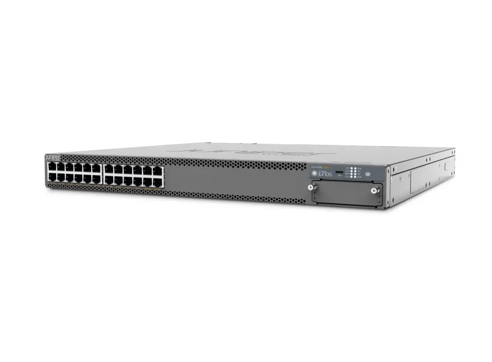 Switch Juniper EX4400-24P bản PoE với nguồn tháo lắp nóng dự phòng 1+1