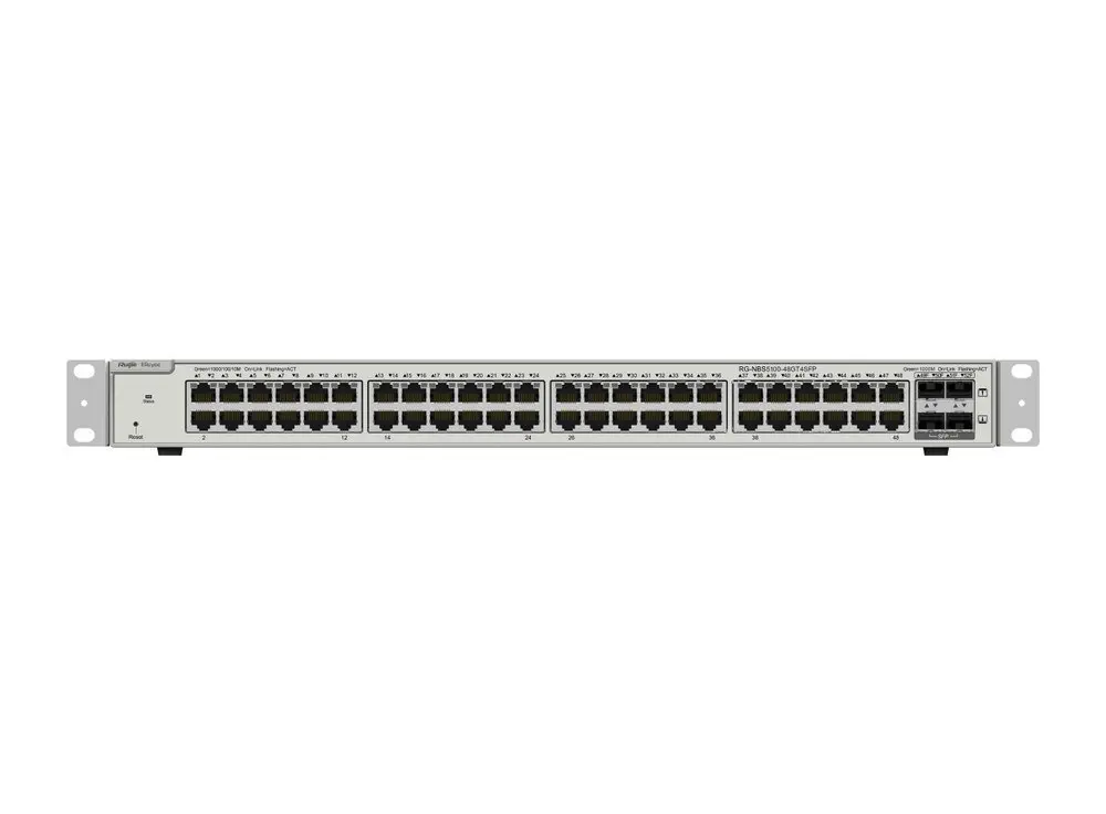 Switch Layer 3 Ruijie RG-NBS5100-48GT4SFP 48 cổng Gigabit và 4 cổng SFP 1G uplink