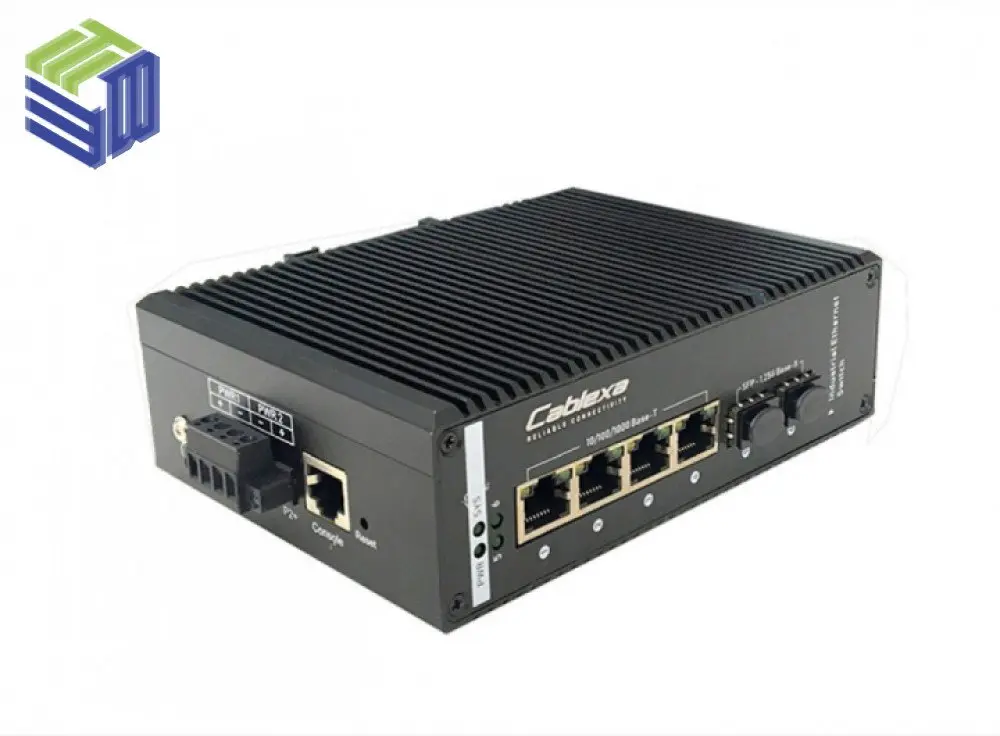 Switch công nghiệp KCO IES7210-4G2GF-CA 4 cổng Gigabit 2 khe SFP nguồn 12–36 V DC