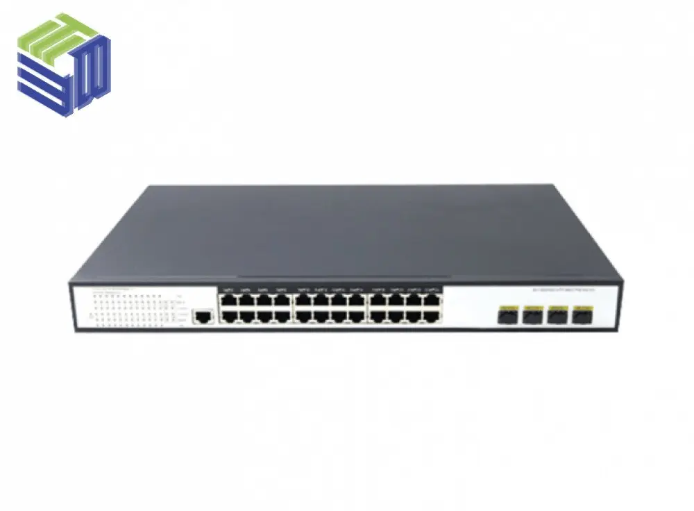 Switch PoE 24 cổng Gigabit uplink 4 x 10G SFP+ KCO FMC-24GP4TF-L2M cho tầng nhiều access point
