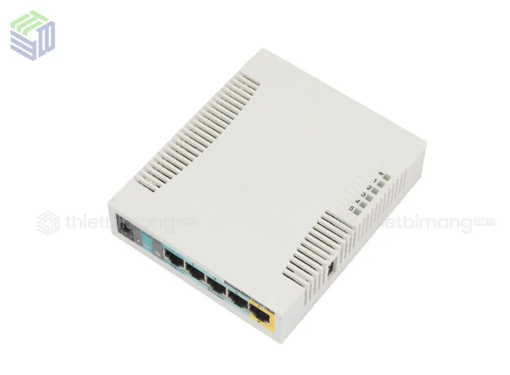 Router MikroTik RB951Ui-2HnD dòng cũ với CPU AR9344 600 MHz