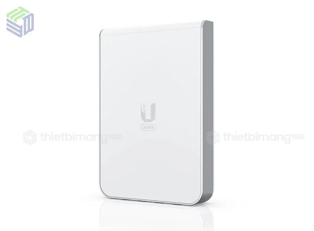 Access point UniFi U6-IW ốp tường dùng cho phòng khách sạn và bàn làm việc