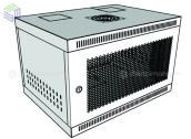 Tủ rack 6U sâu D400 màu trắng