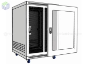 Tủ rack 15U sâu D600 MK trắng