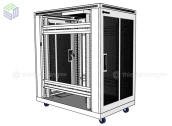 Tủ rack 20U sâu D1000 trắng