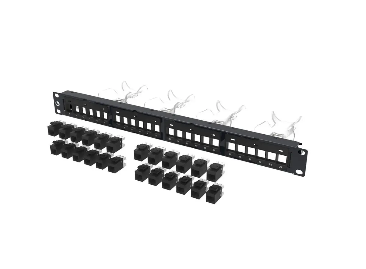 Patch panel Cat6 24 cổng CommScope liền nhân Patch panel Cat6 24 cổng CommScope liền nhân