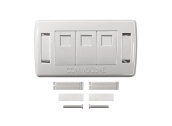 Mặt 3 cổng CommScope màu trắng