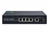 Switch mạng PoE 4 Port 10/100/1000, 1 Port RJ45, 1 SFP