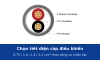 Chọn tiết diện cáp điều khiển 0,75; 1,0; 1,5 hay 2,5 mm² theo dòng tải và chiều dài tuyến