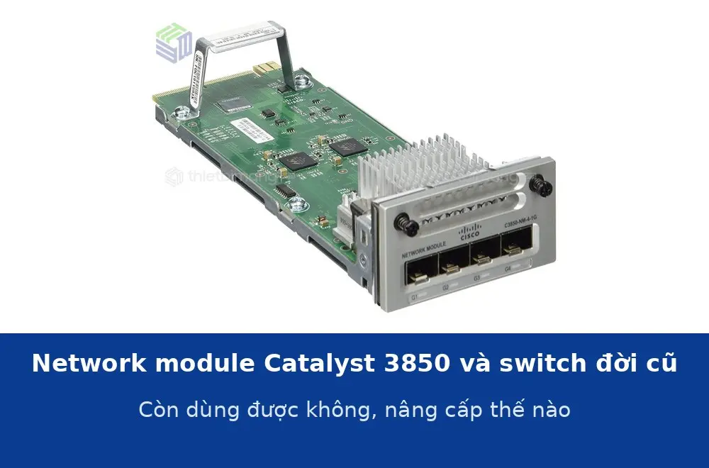 Network module Catalyst 3850 và các đời switch cũ: còn dùng được không, nâng cấp thế nào