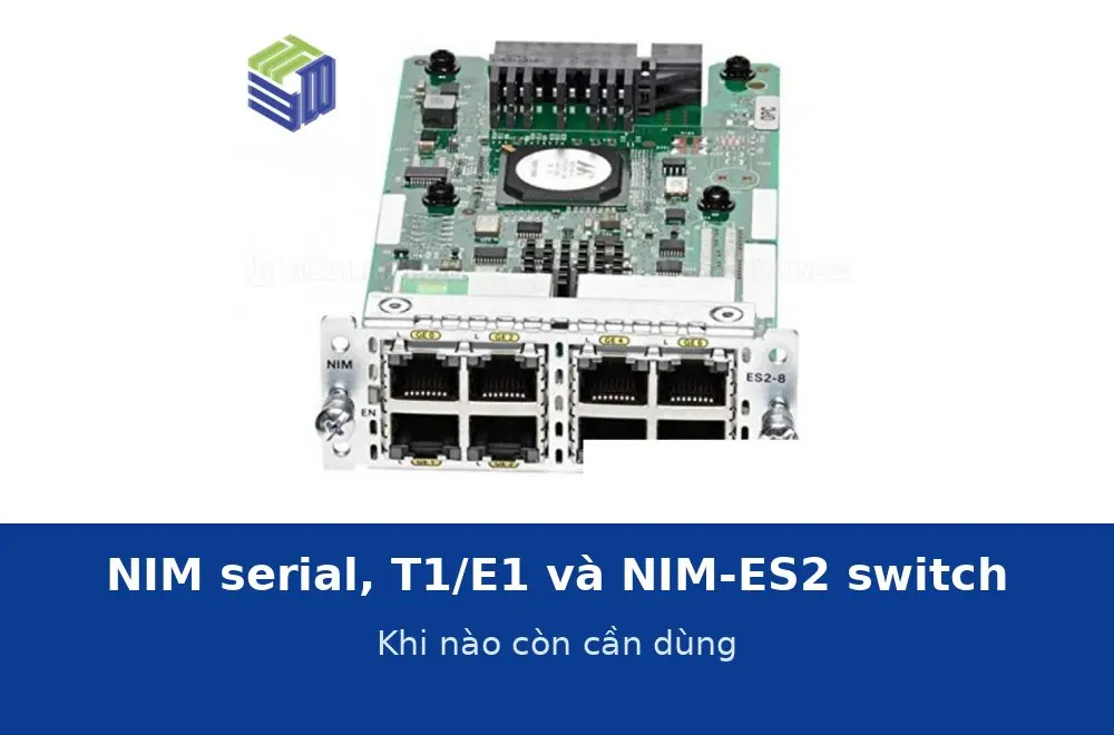 NIM serial, T1/E1 và NIM-ES2 switch module: khi nào còn cần dùng trong hệ thống hiện nay