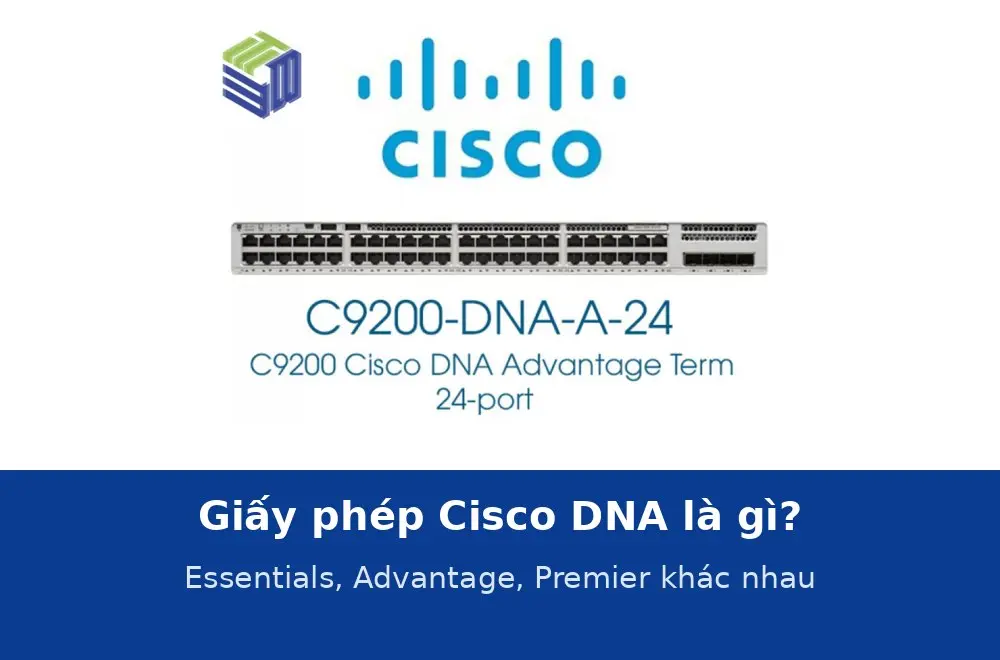 Giấy phép Cisco DNA là gì? Essentials, Advantage và Premier khác nhau thế nào