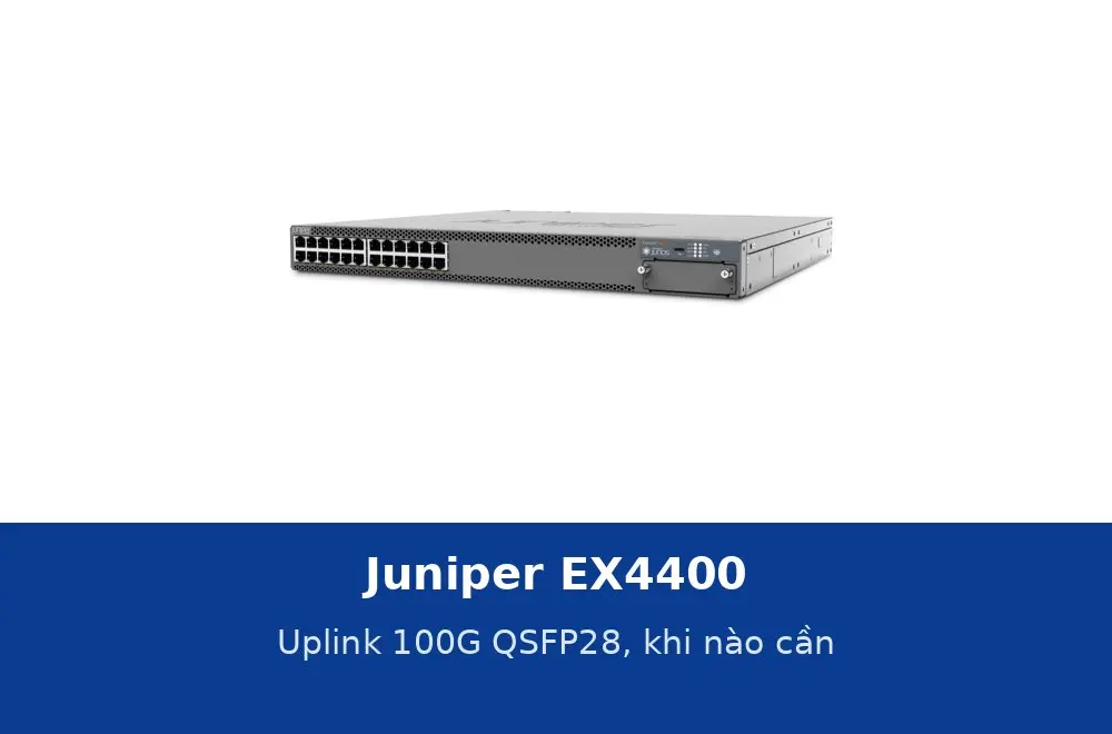 Juniper EX4400: thông số, uplink 100G QSFP28 và khi nào cần đến dòng này