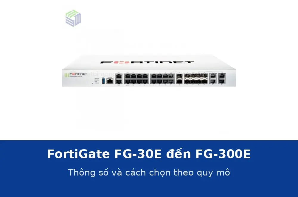 FortiGate FG-30E, 40F, 60E, 60F, 100F, 200E, 300E: thông số và cách chọn theo quy mô