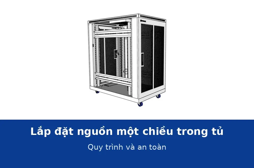Lắp đặt và đấu nối nguồn một chiều trong tủ thiết bị: quy trình và an toàn