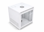 Tủ rack 10U sâu D500 cửa mika màu trắng