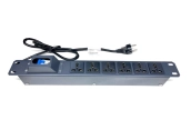 Thanh nguồn PDU 6 ổ đa năng MCB20A, UNR-P6M20/1U