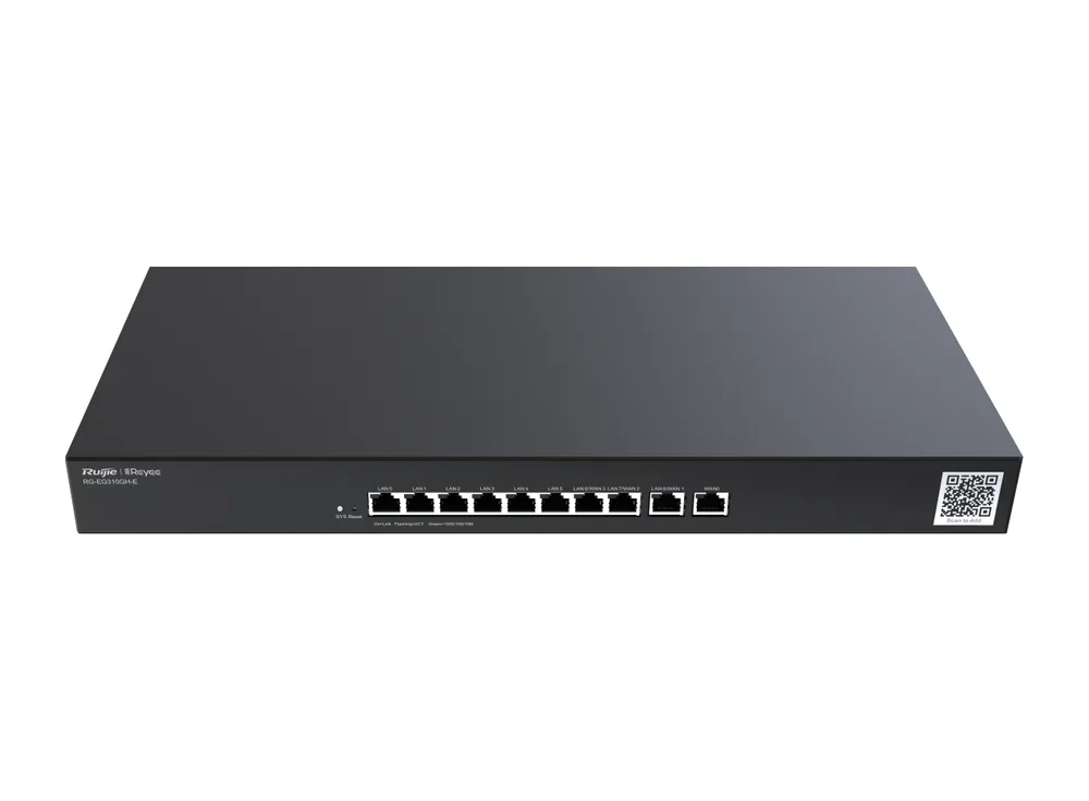 RG-EG310GH-E nhìn chéo từ phía trước, ảnh hãng Ruijie