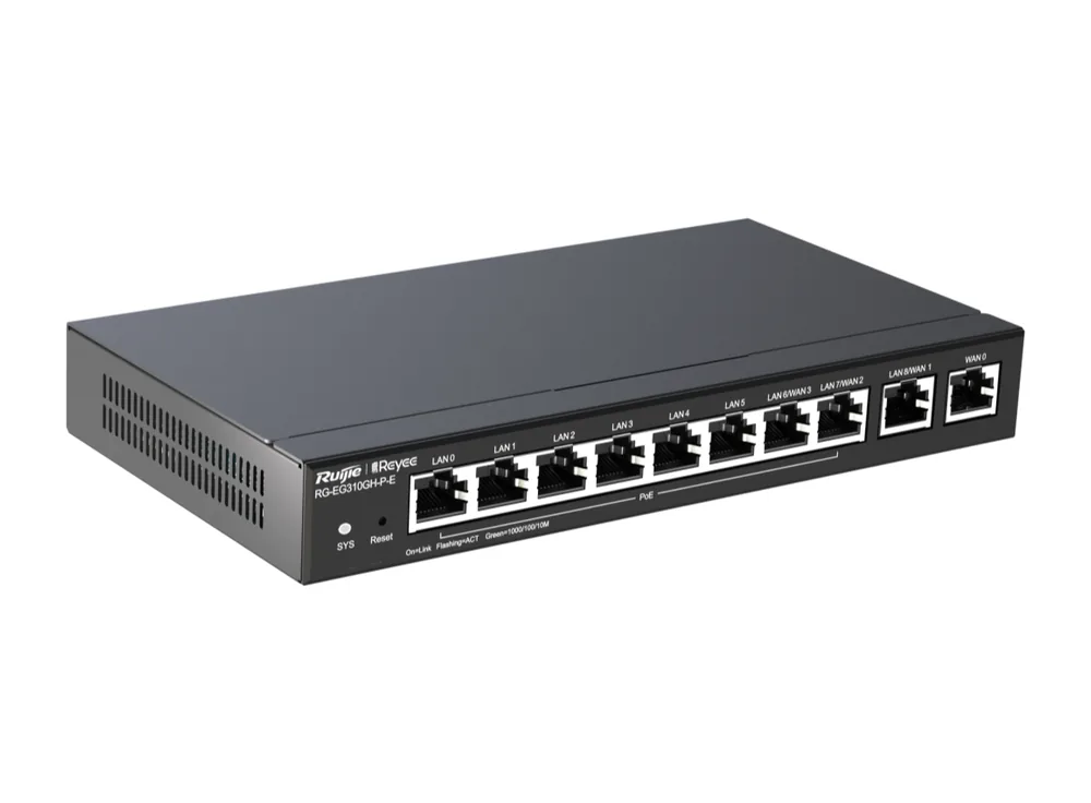 Router Ruijie RG-EG310GH-P-E nhìn chéo, ảnh hãng