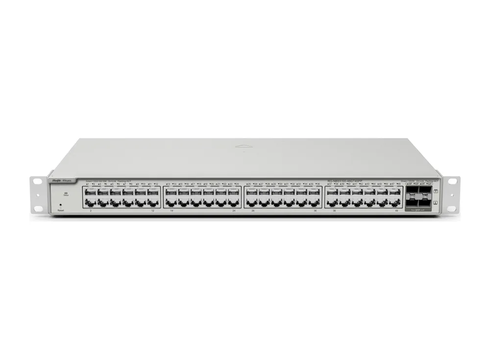 RG-NBS5100-48GT4SFP chụp chính diện từ góc cao