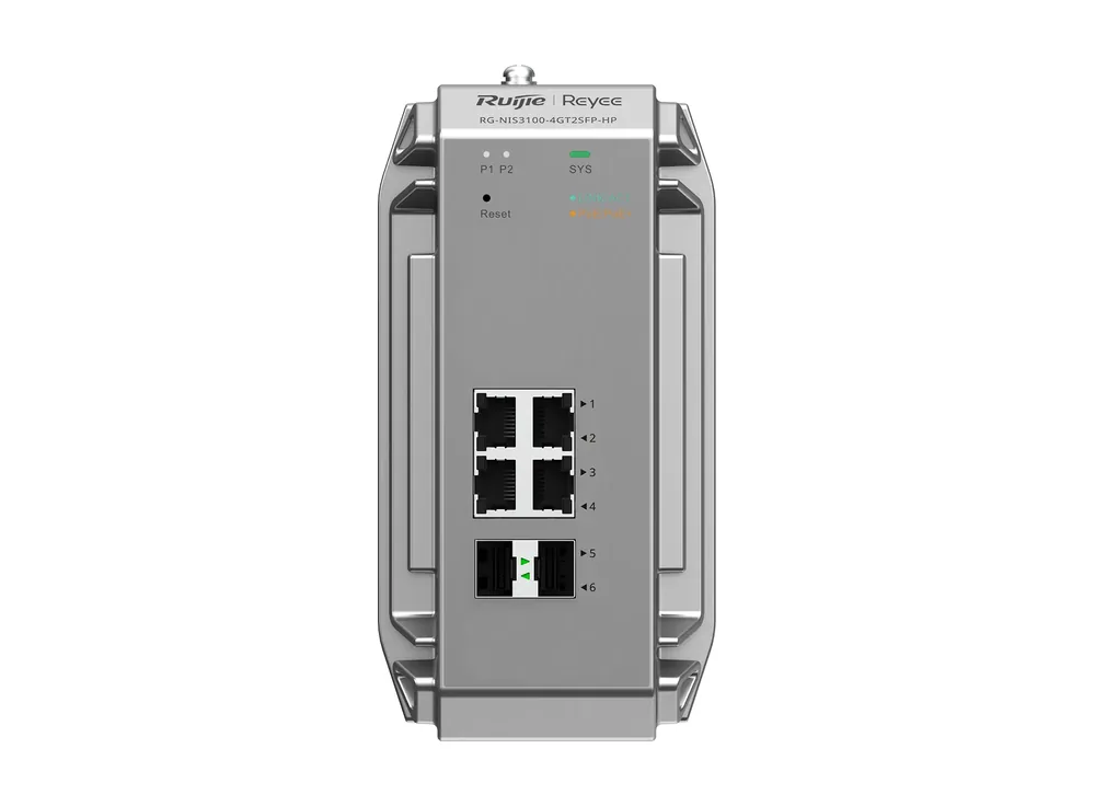 RG-NIS3100-4GT2SFP-HP nhìn thẳng mặt trước, ảnh Ruijie