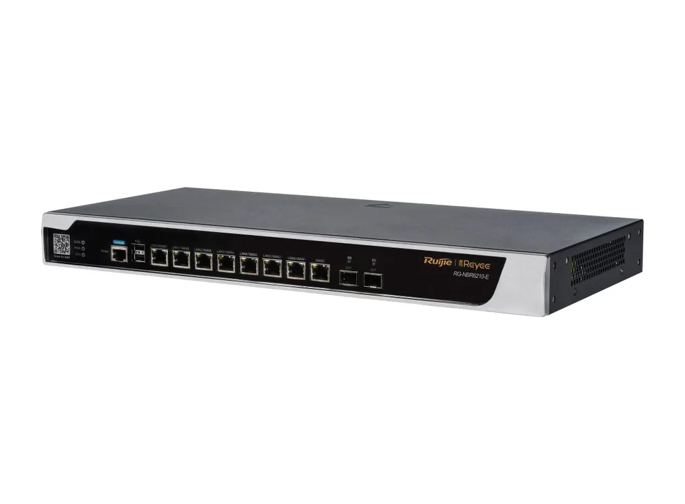 Router bảo mật RG-NBR6210-E nhìn chéo bên phải, ảnh hãng