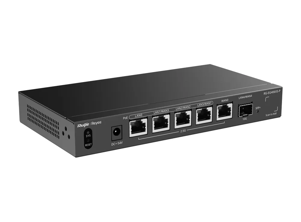 RG-EG406XS-P Reyee nhìn nghiêng, ảnh hãng