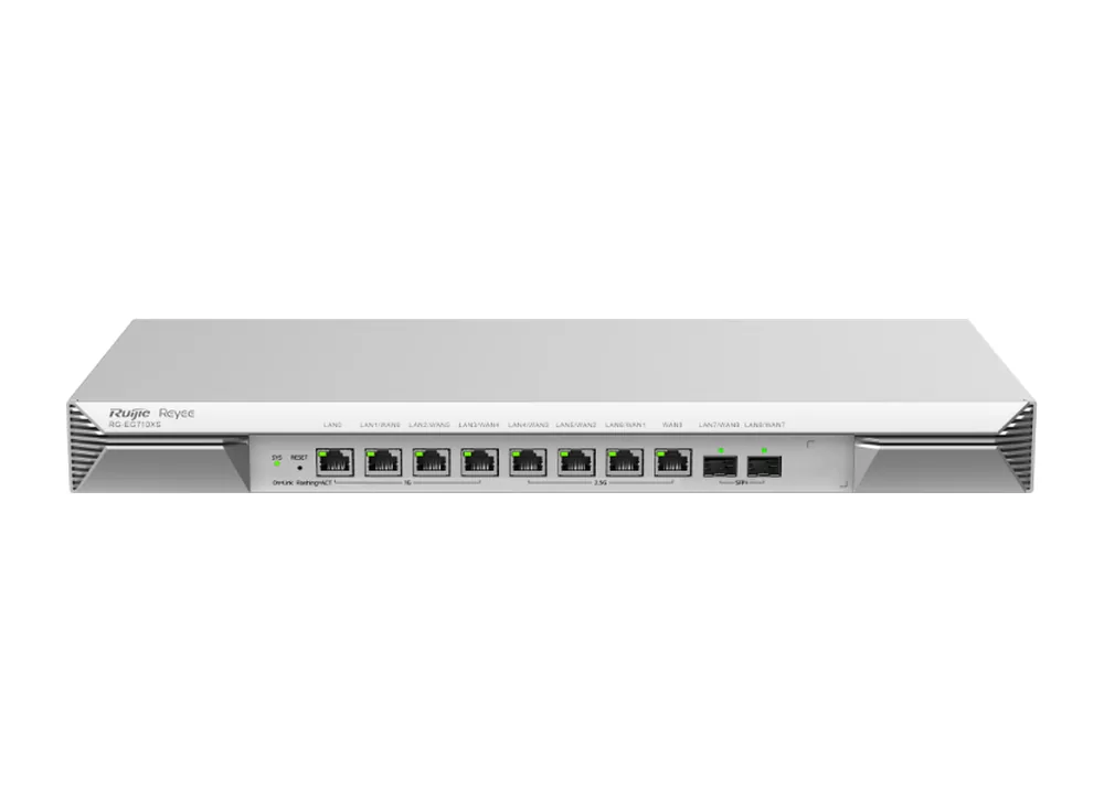 Mặt trước RG-EG710XS có tai rack, ảnh hãng Ruijie