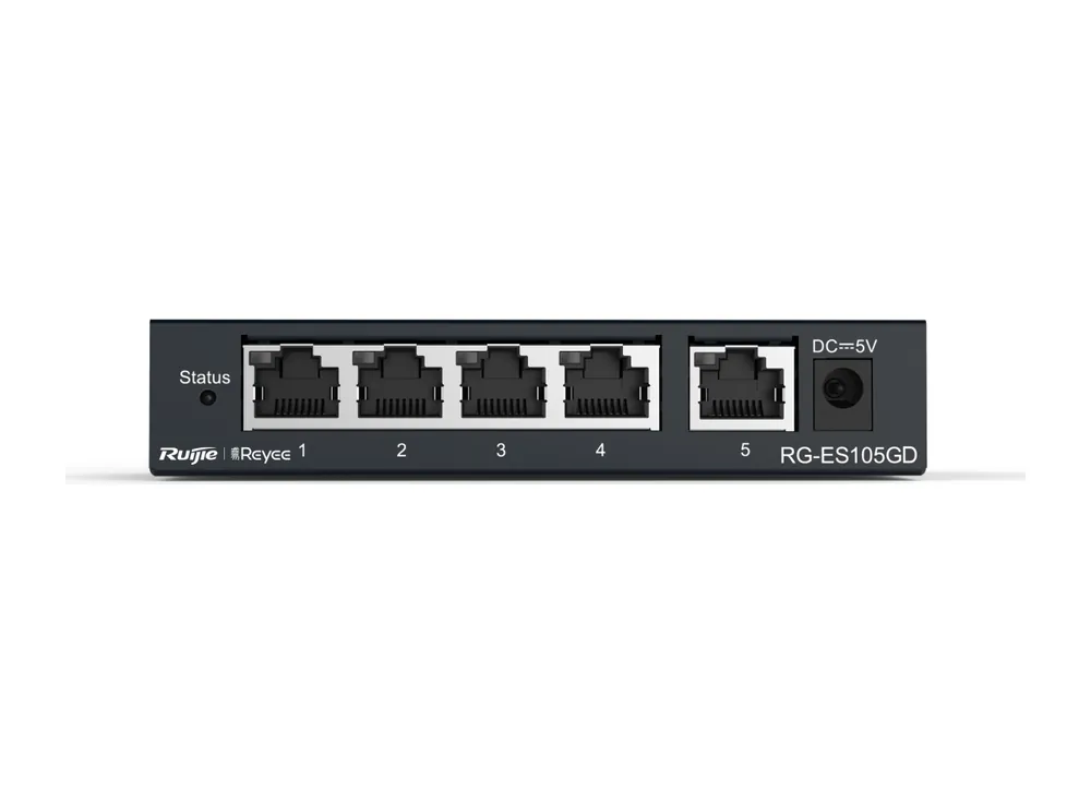 RG-ES105GD nhìn thẳng mặt trước, ảnh hãng
